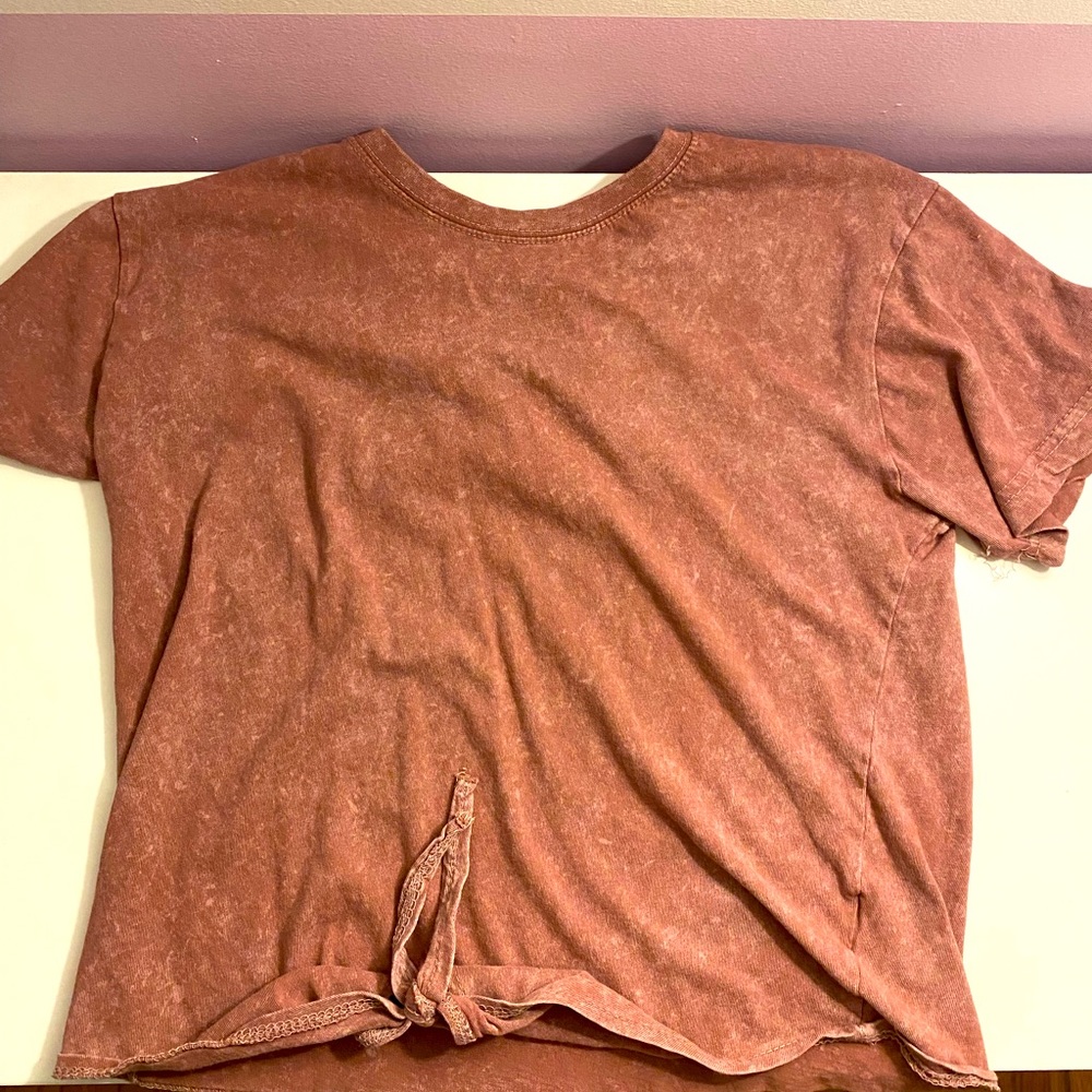 Bloom Tie-Front T-Shirt (Size S)
